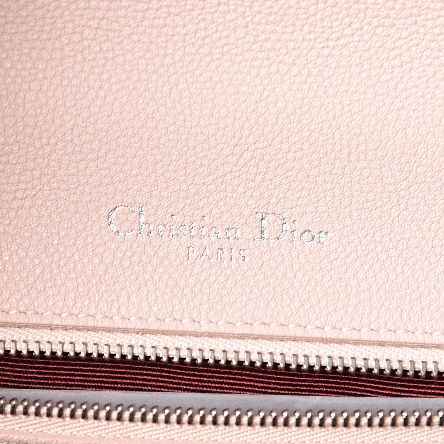 Grained Calfskin Cannage Small Diorama Flap Bag Rose Poudre