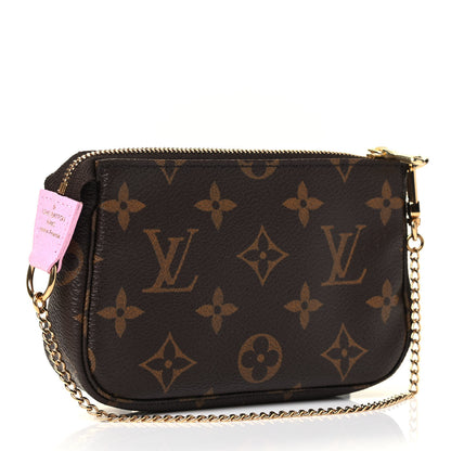 Louis Vuitton Monogram 2016 Christmas Animation Mini Pochette Accessories Rose Ballerine 2 of 4