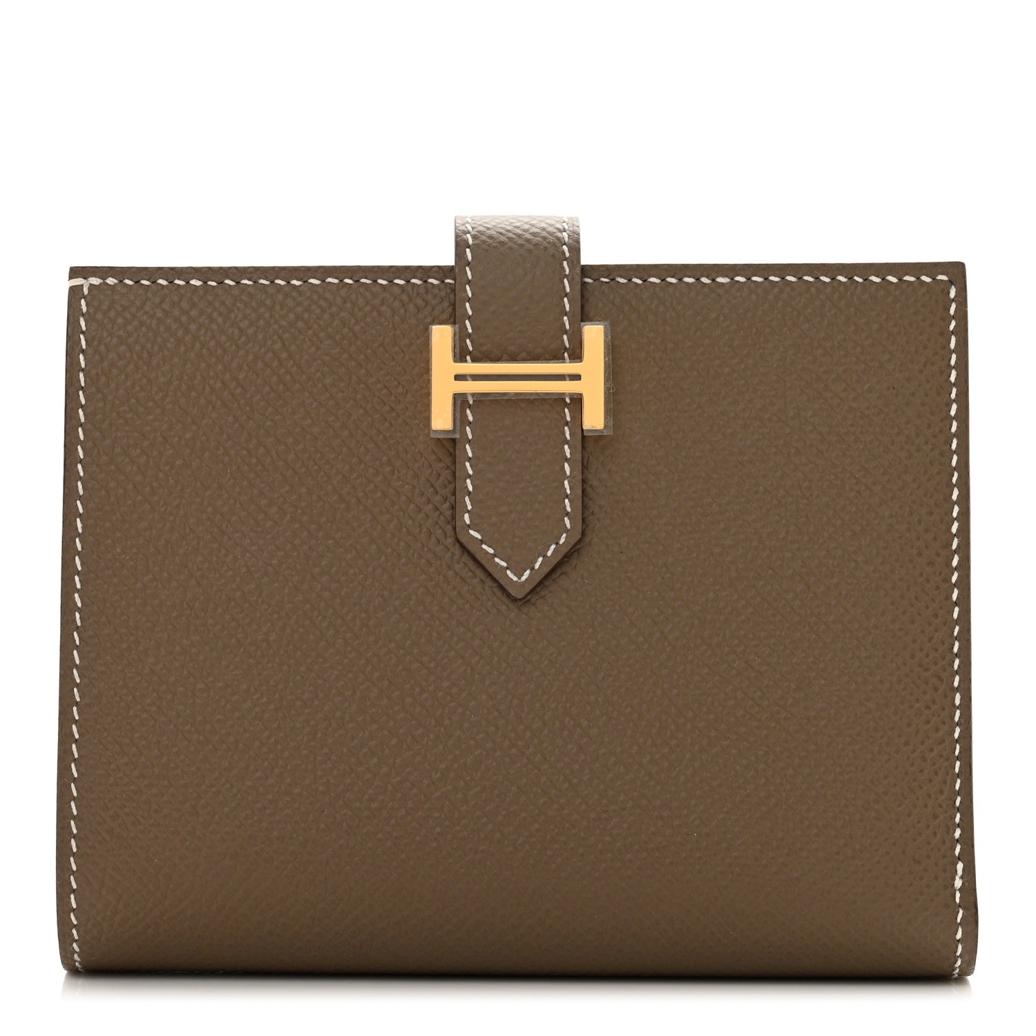 Hermes Epsom Bearn Compact Wallet Etoupe 1 of 8
