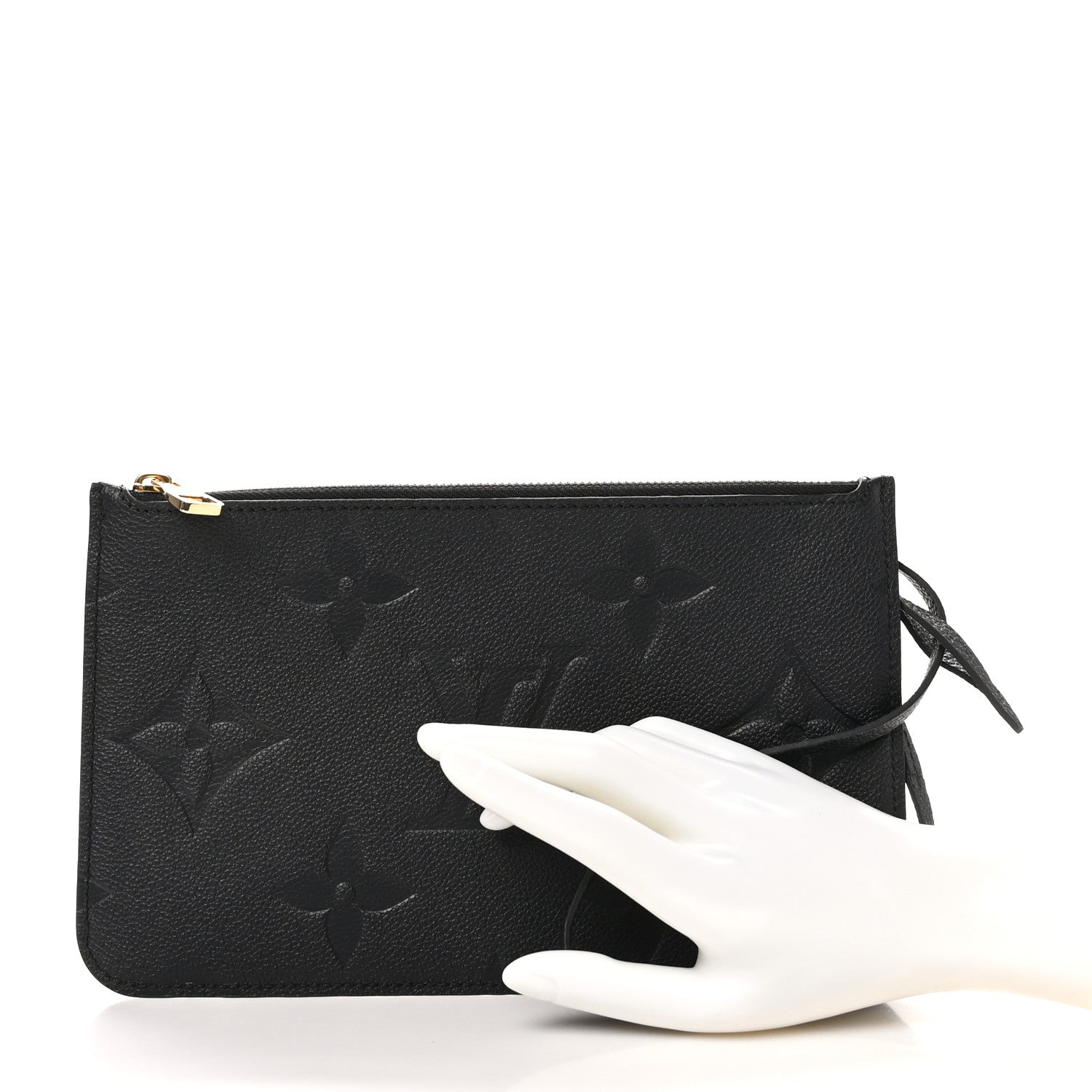 Louis Vuitton Empreinte Monogram Giant Neverfull MM Pochette Black 2 of 6