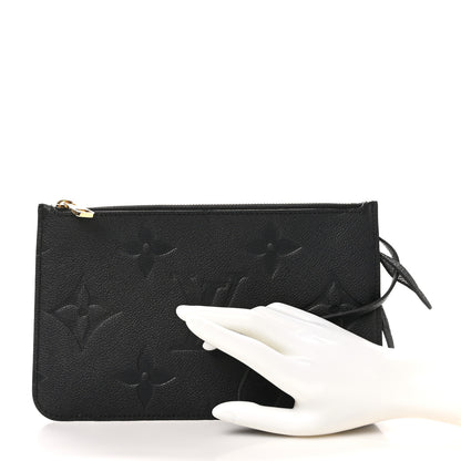 Louis Vuitton Empreinte Monogram Giant Neverfull MM Pochette Black 2 of 6