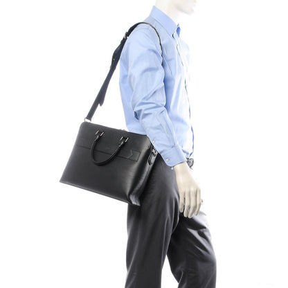 Louis Vuitton Epi Brooks Briefcase Black 2 of 20