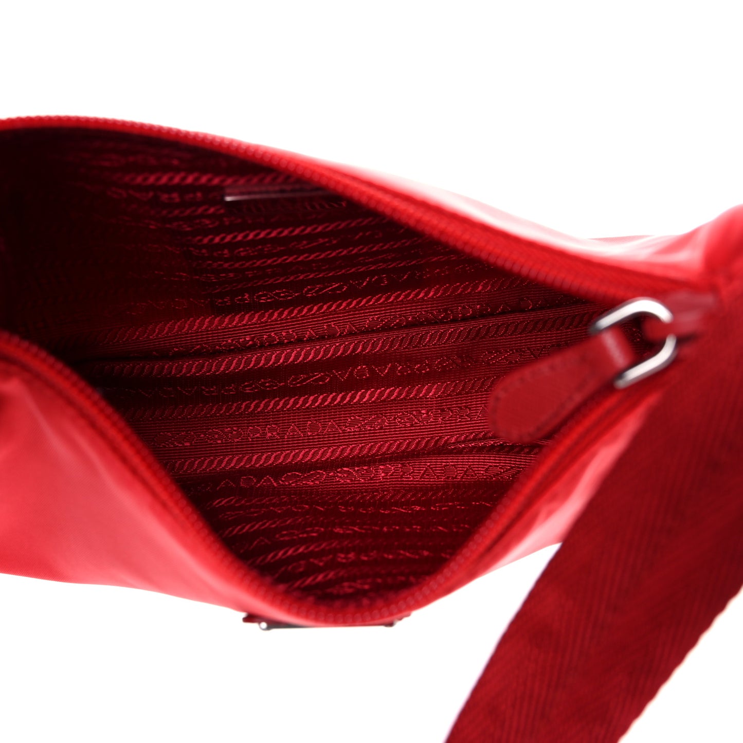 Tessuto Nylon Mini Re-Edition 2000 Bag Rosso