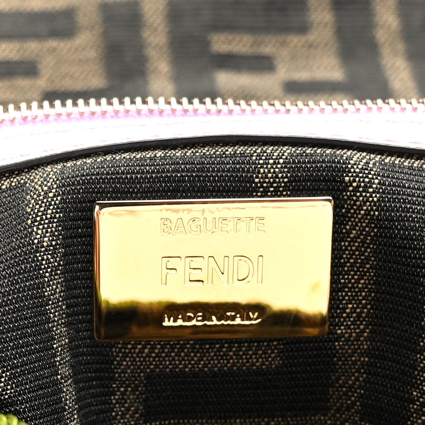 Fabric Crochet Vitello Grace Plexiglass Baguette Verde Lavanda