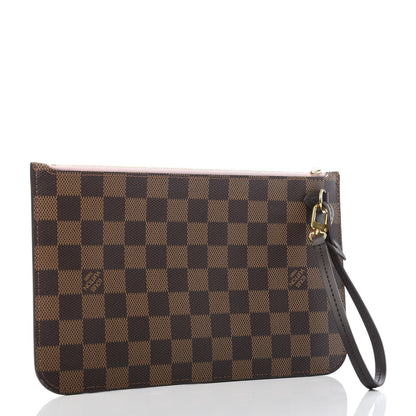 Louis Vuitton Damier Ebene Neverfull MM GM Pochette Rose Ballerine 3 of 8