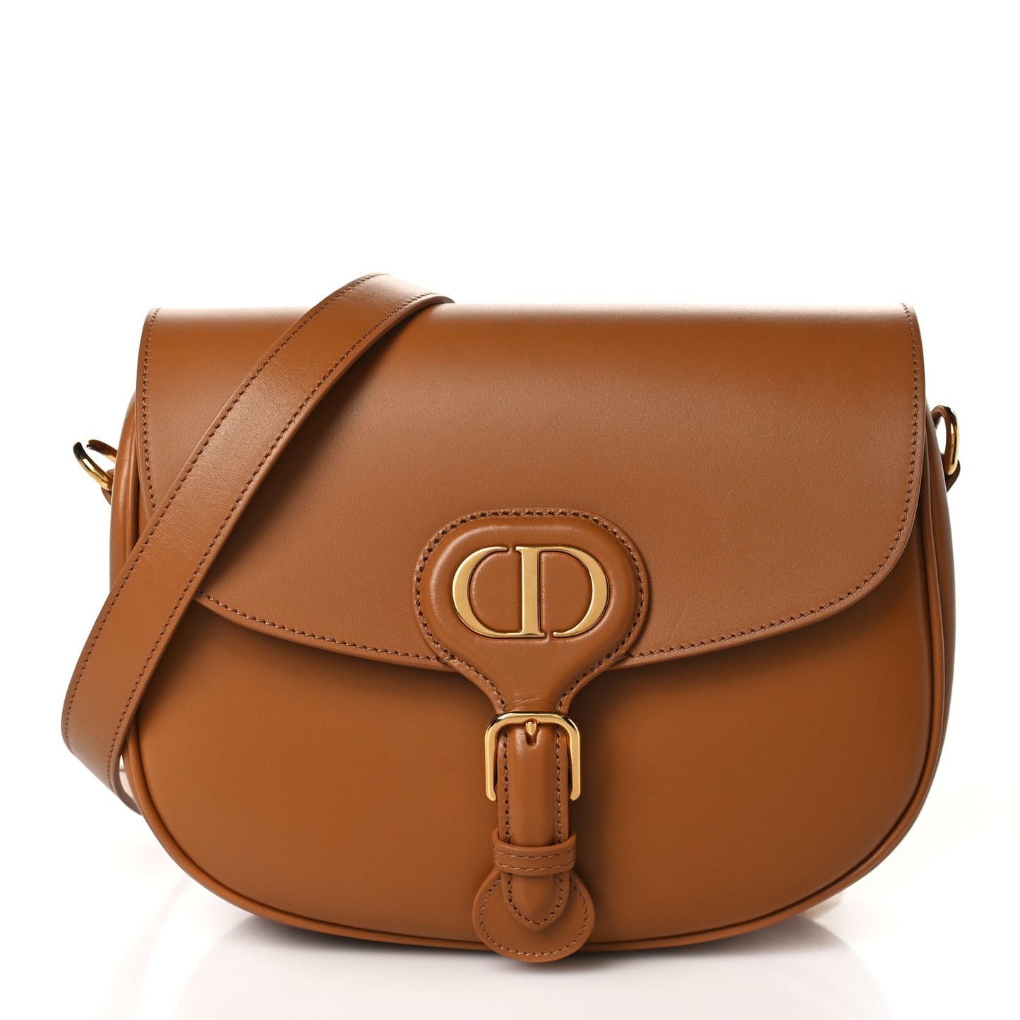 Box Calfskin Medium Bobby Flap Camel