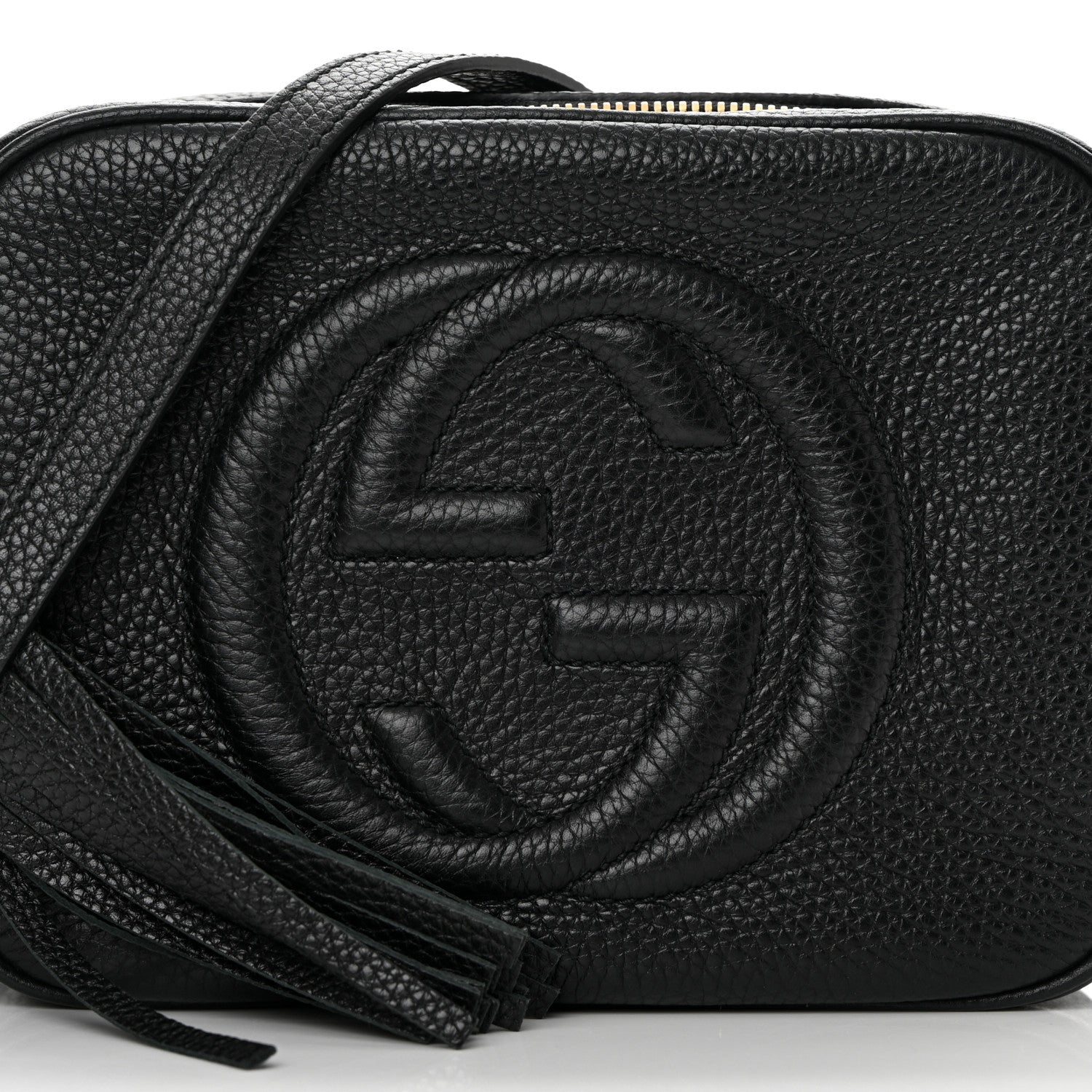Gucci Pebbled Calfskin Small Soho Disco Bag Black 8 of 13