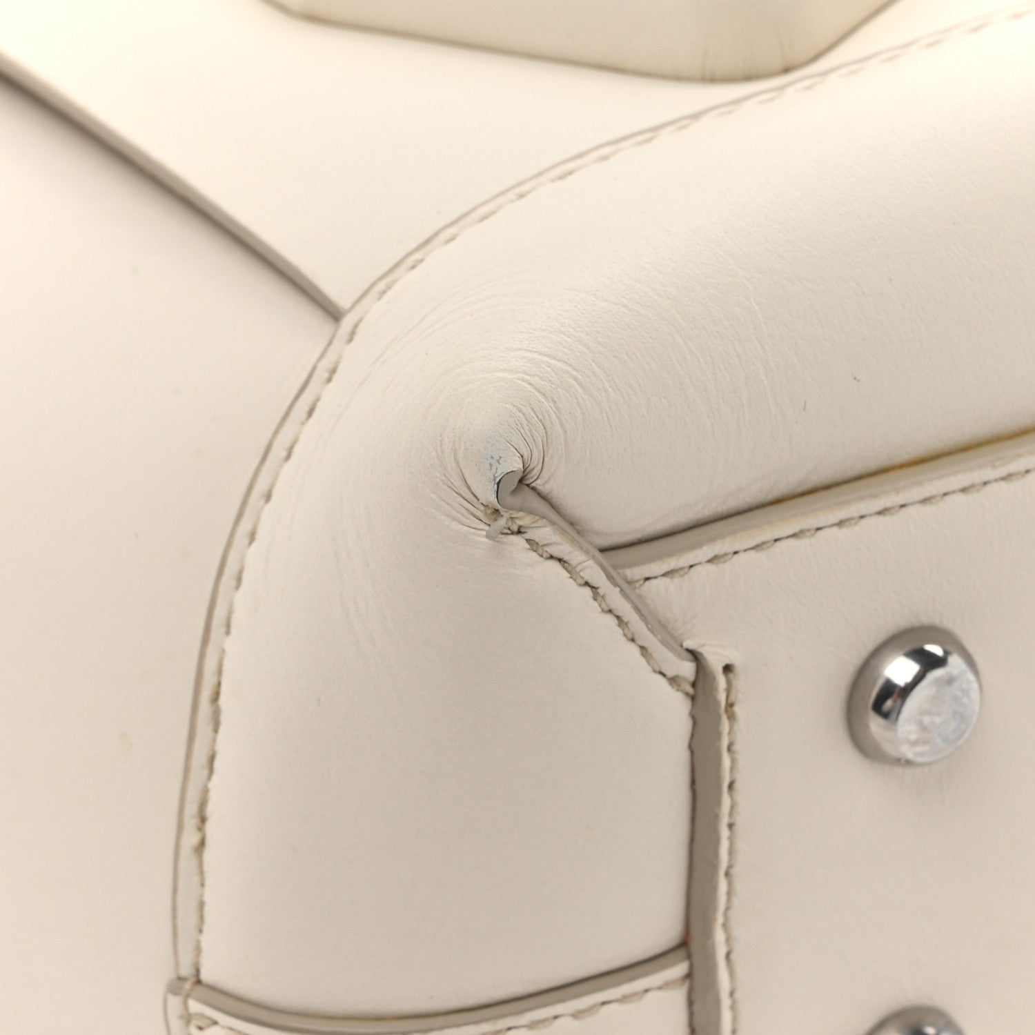 Bottega Veneta French Calfskin Maxi Intrecciato Small Arco Bianco 14 of 15
