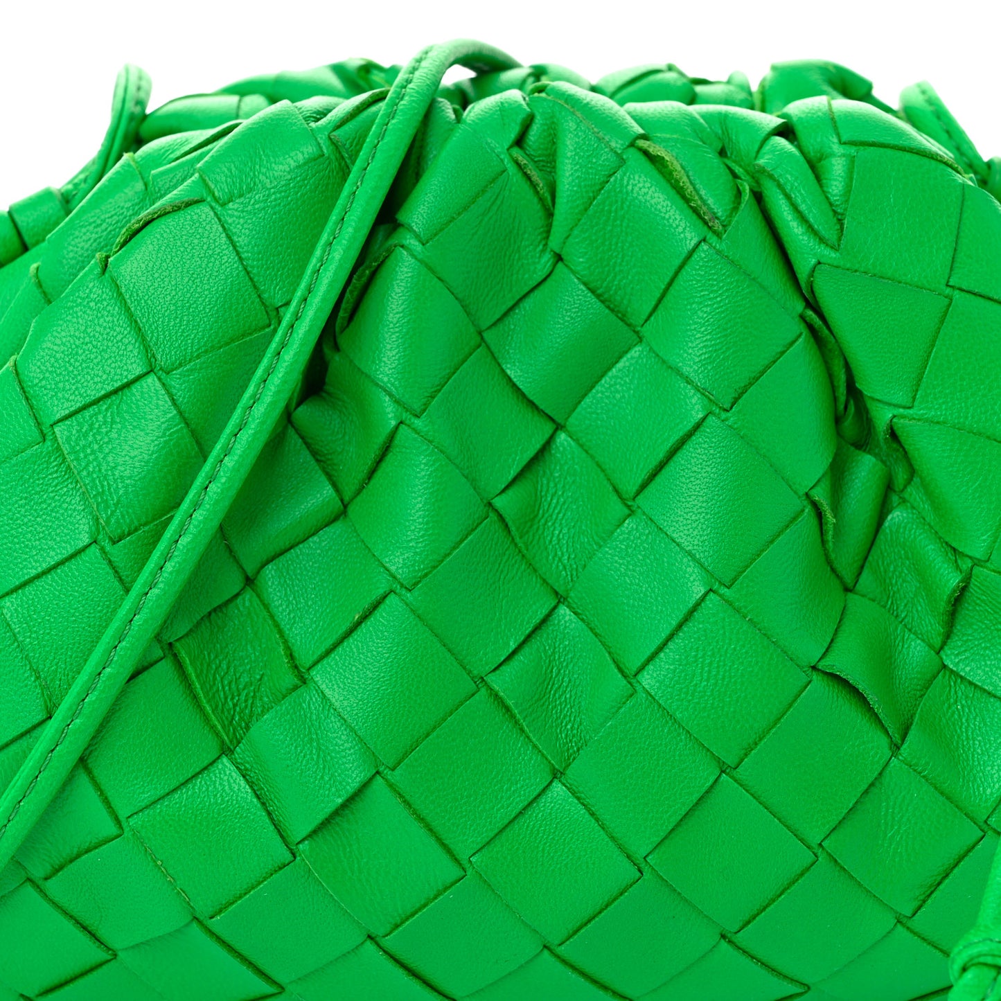 Nappa Intrecciato The Mini Pouch Clutch Parakeet