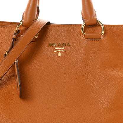 Prada Vitello Daino Shopping Tote Ambra 9 of 11