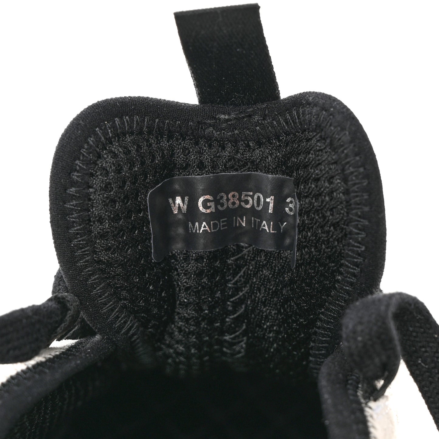 Velvet Calfskin Mixed Fibers CC Sneakers 39 Ivory Black