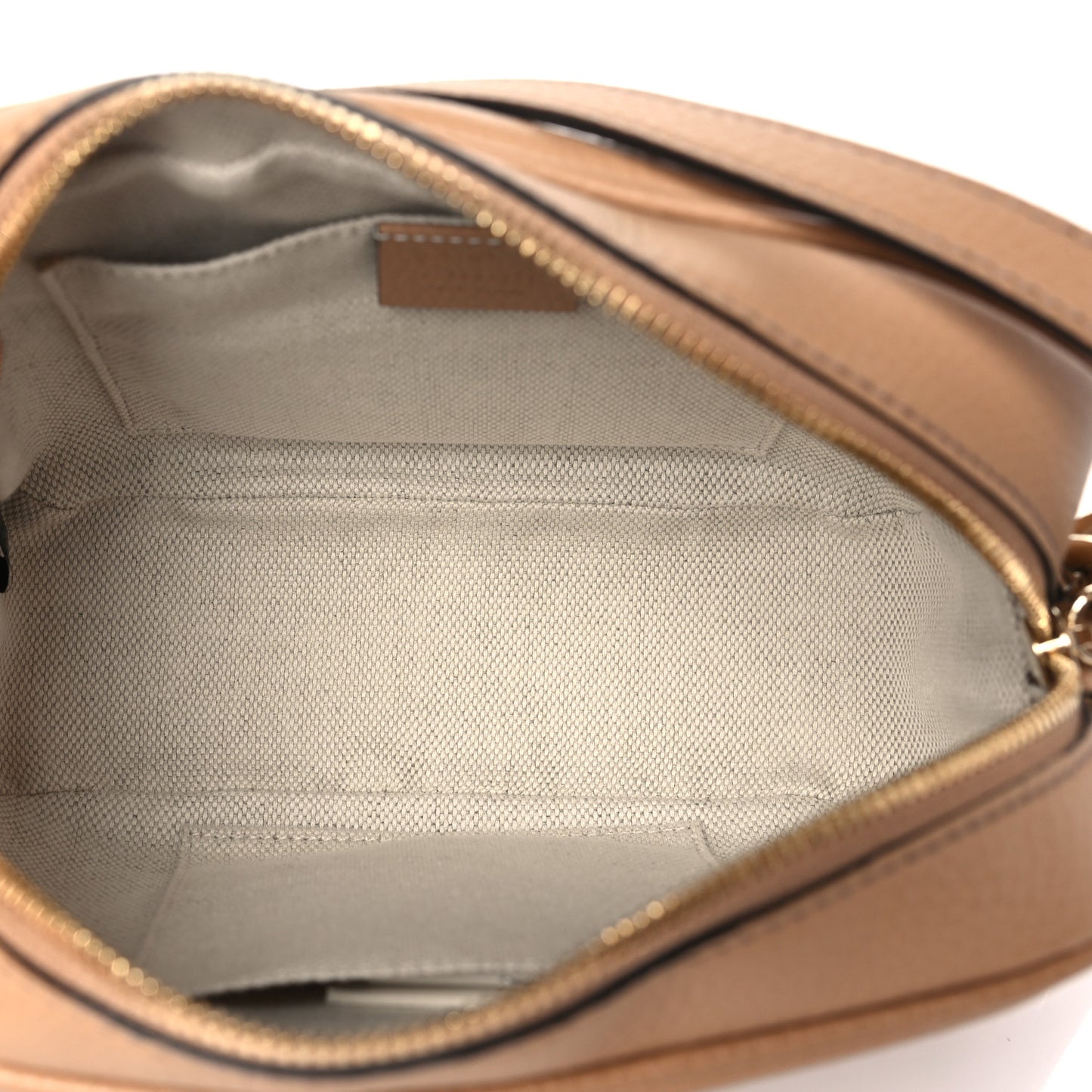 Pebbled Calfskin Small Soho Disco Bag Camelia