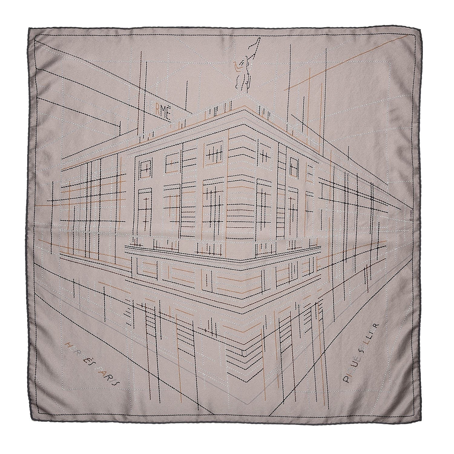 Hermes Silk Pique Sellier Scarf 70 1 of 8