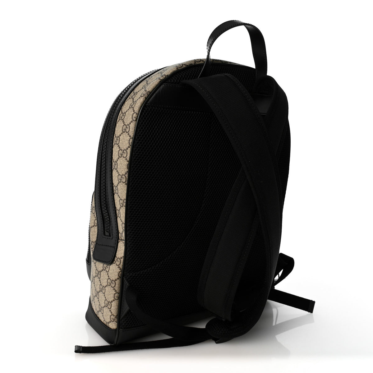 GG Supreme Monogram Medium Backpack Black