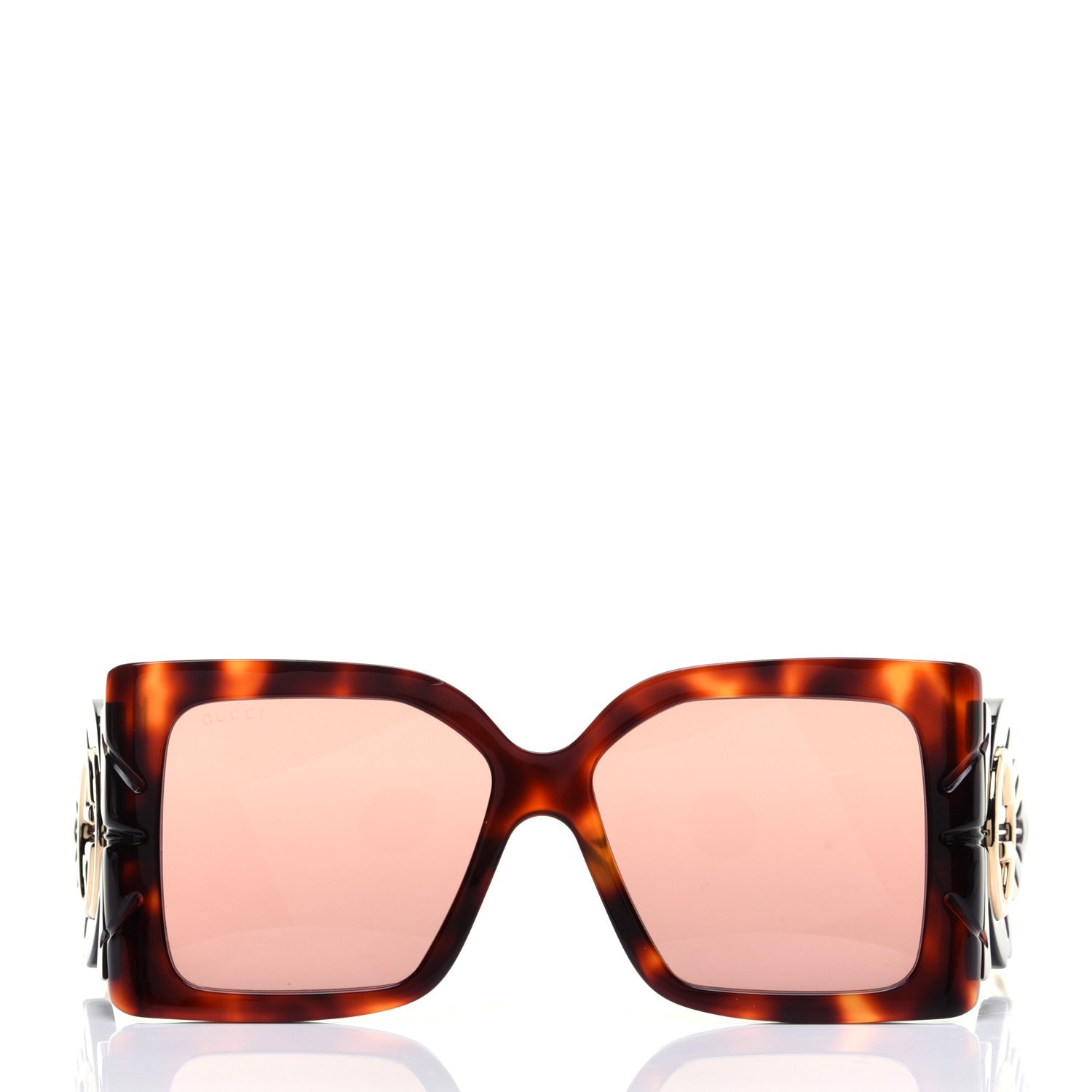 Gucci Acetate Square Frame Wing Sunglasses GG0535S Havana 2 of 9