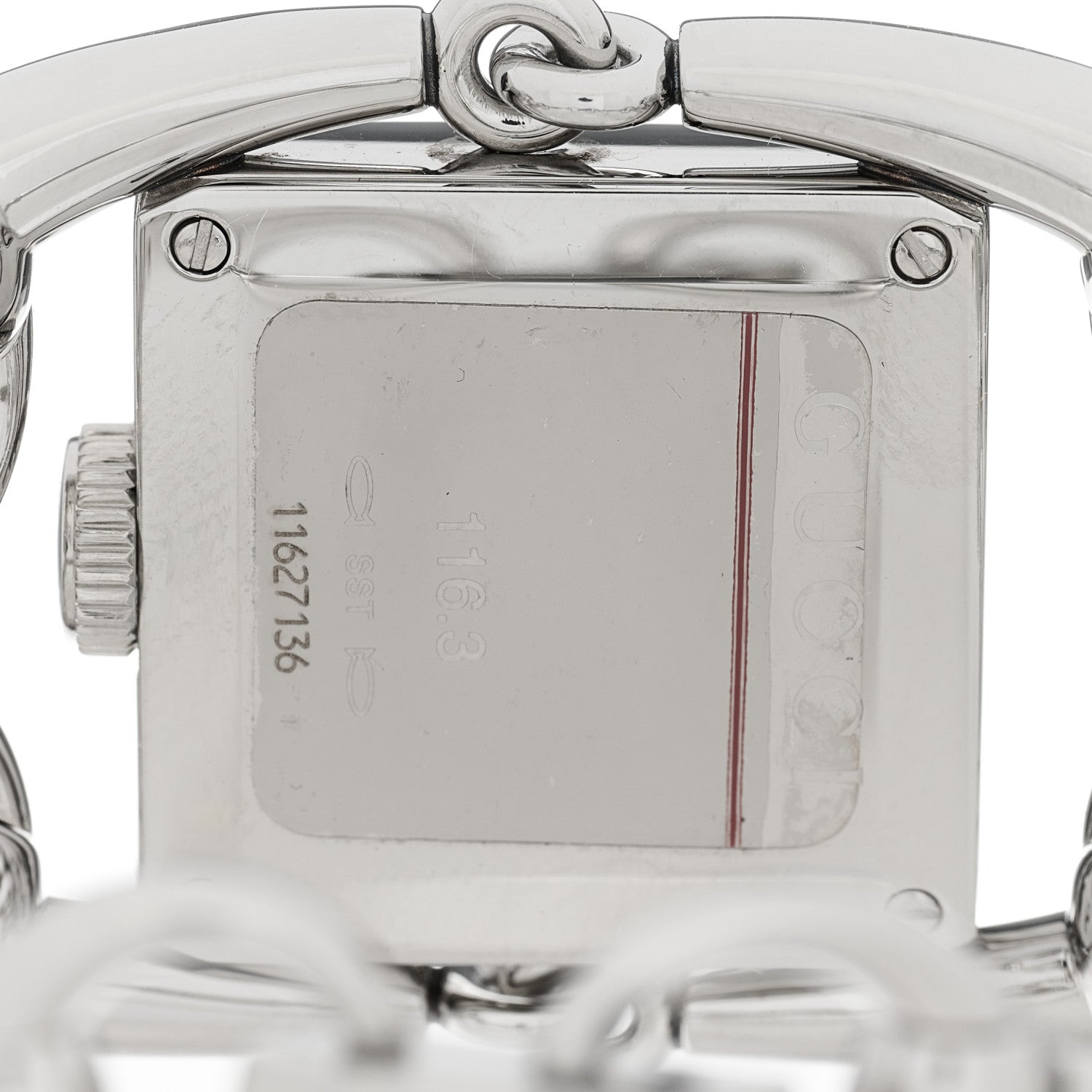 Gucci Stainless Steel Diamond Mother of Pearl 25mm Signoria Quartz Watch 3 of 3