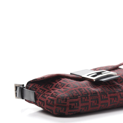 Fendi Zucchino Baguette Red Black 7 of 15