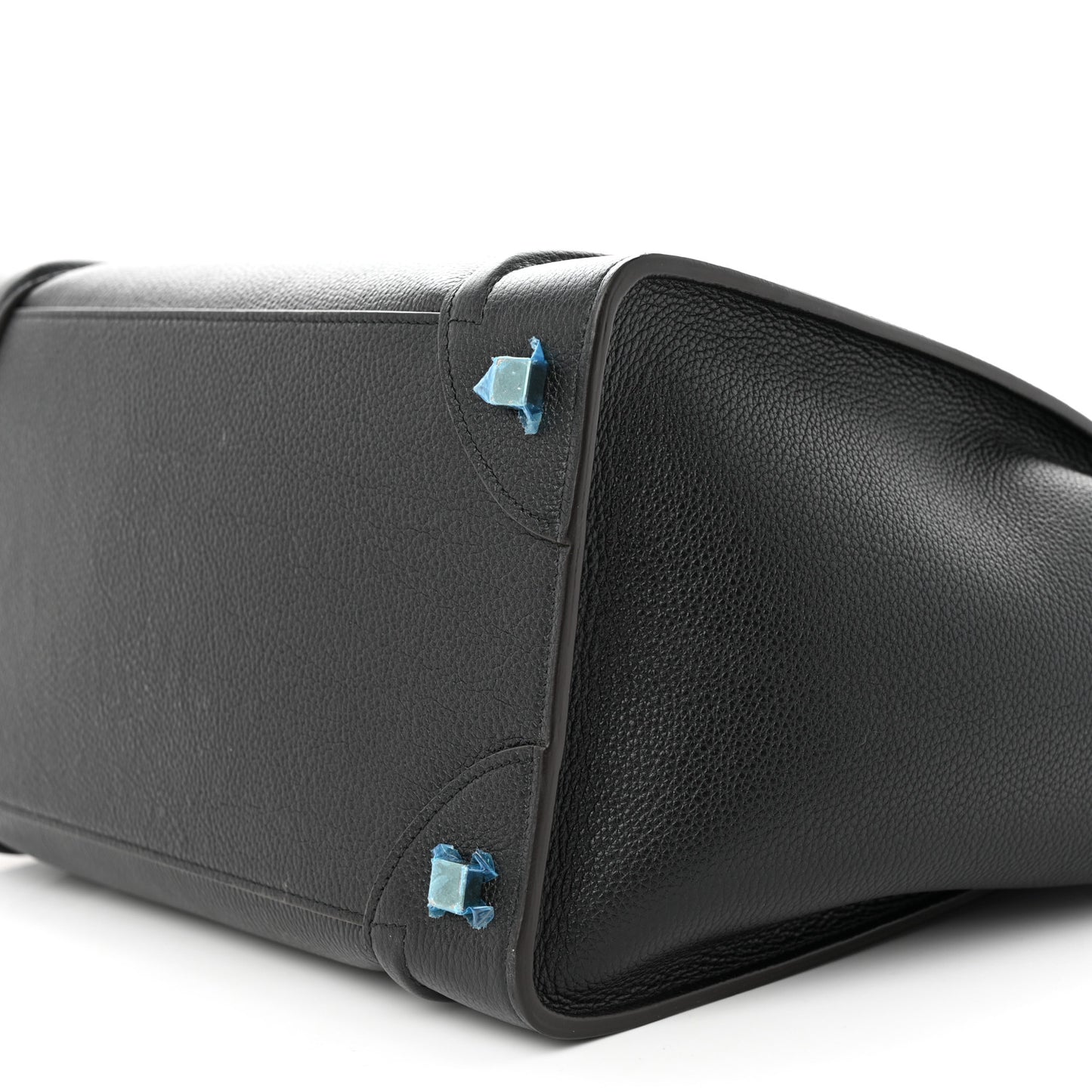 Drummed Calfskin Mini Luggage Black