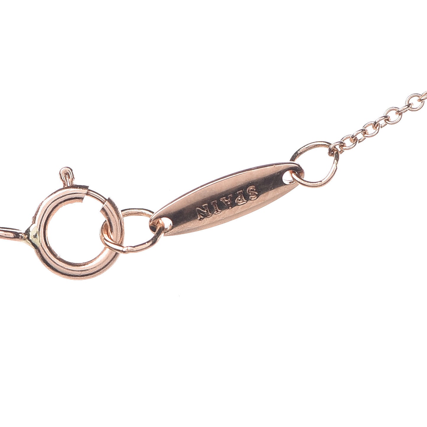 18K Rose Gold 7mm Elsa Peretti Open Heart Pendant Necklace