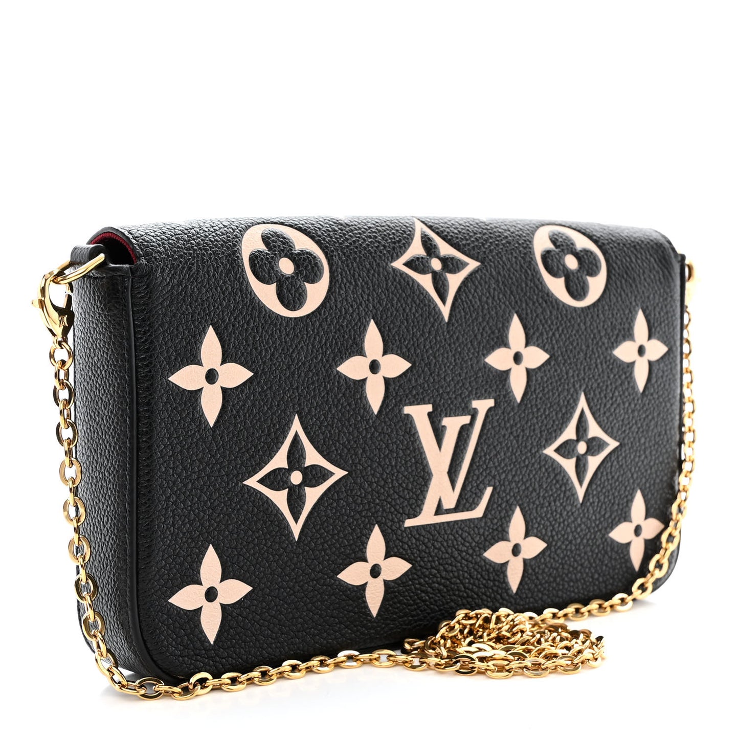 Empreinte Monogram Giant Felicie Pochette Black Beige
