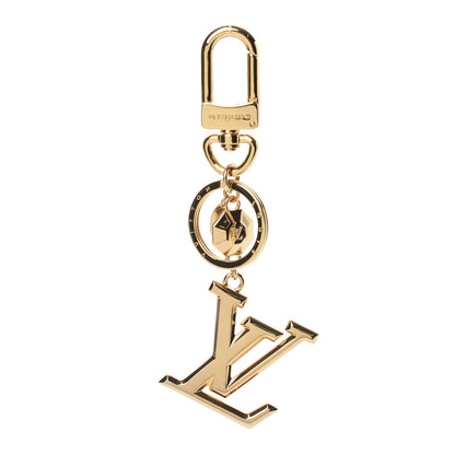Louis Vuitton LV Facettes Bag Charm Key Holder Gold 1 of 3