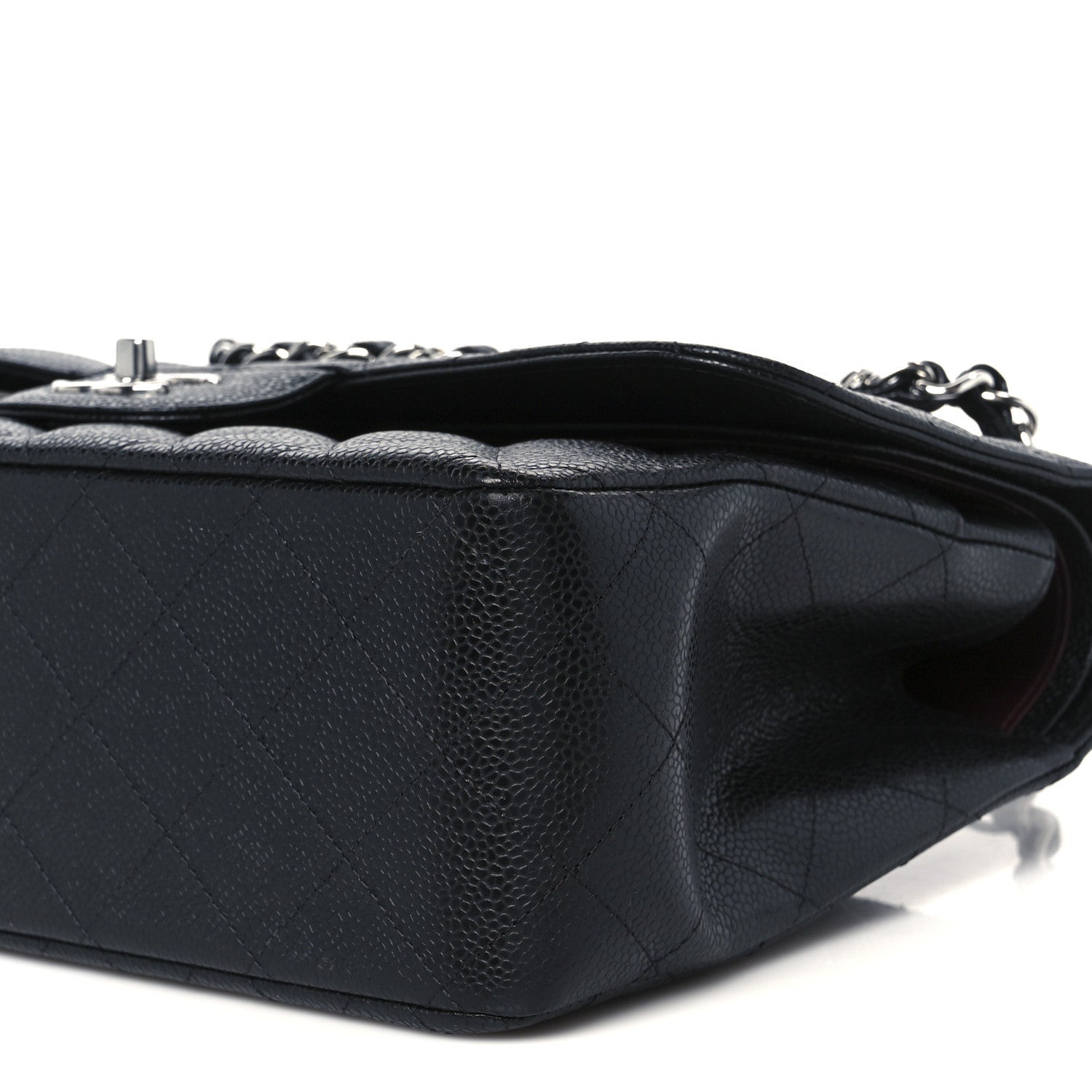 Chanel Caviar Quilted Jumbo Double Flap Black 10 of 12