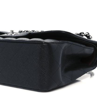 Chanel Caviar Quilted Jumbo Double Flap Black 10 of 12