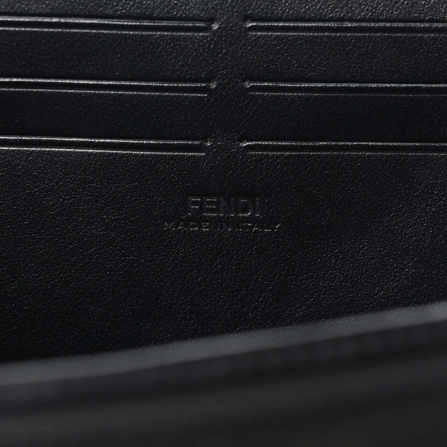Fendi Recycled Fabric Jacquard Vitello King FF 1974 Baguette Soft Trunk Phone Pouch Brown 6 of 9