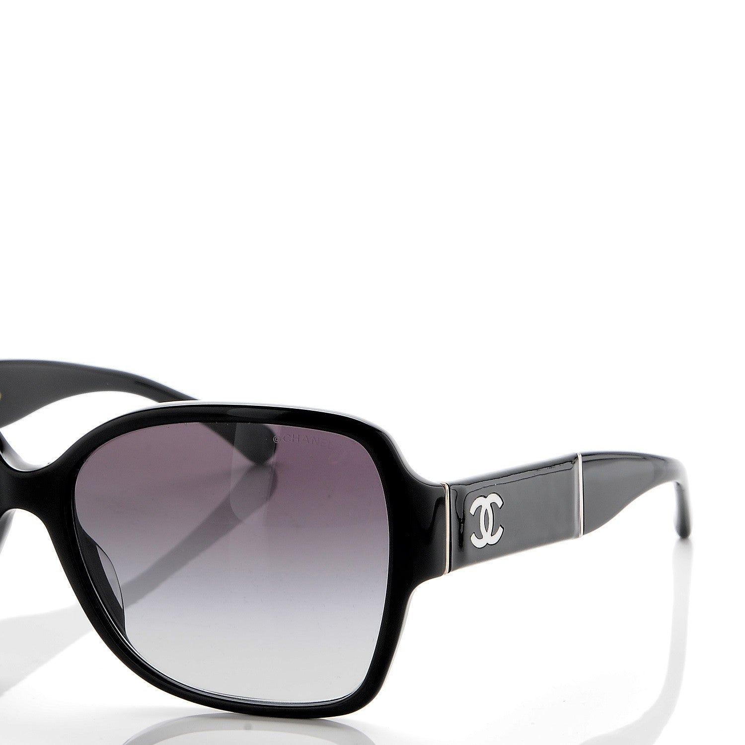 Chanel Acetate Square Summer CC Sunglasses 5230-Q-A Black 8 of 9