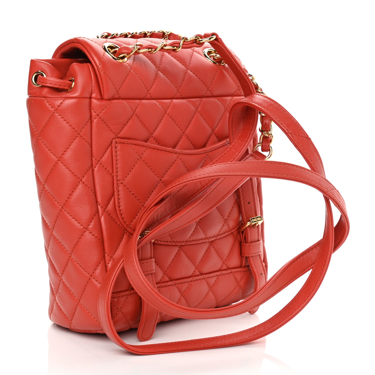Chanel Lambskin Quilted Mini Urban Spirit Backpack Red 3 of 11