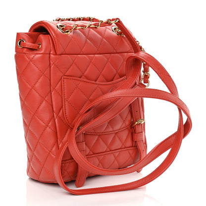 Chanel Lambskin Quilted Mini Urban Spirit Backpack Red 3 of 11