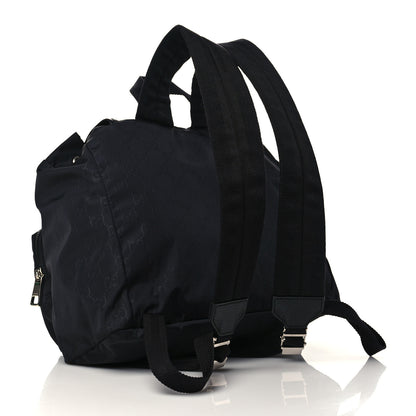 Gucci Nylon Monogram Medium Light Single Buckle Backpack Black 3 of 6