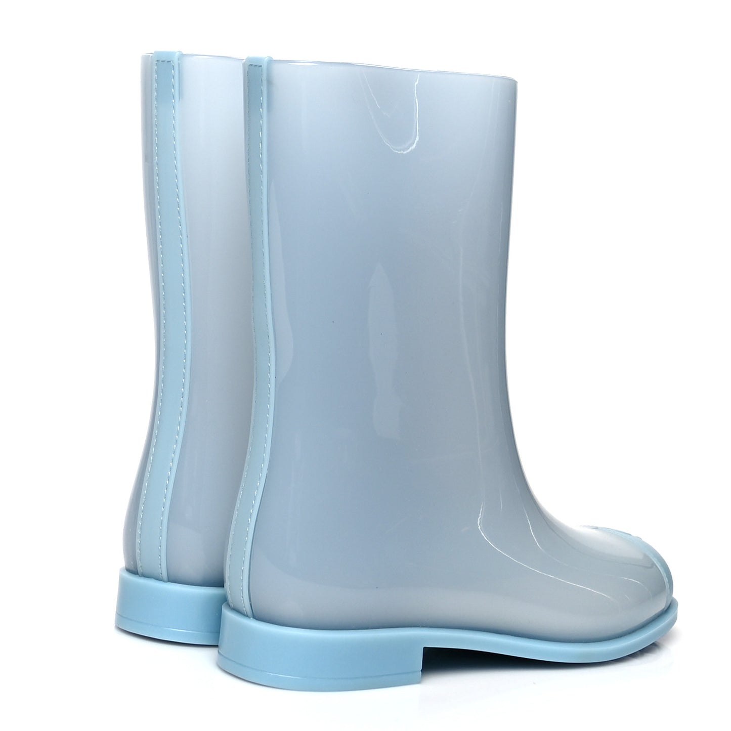 Rubber Rain Boots 38 Light Blue