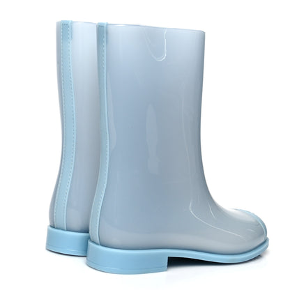 Chanel Rubber Rain Boots 38 Light Blue 4 of 8