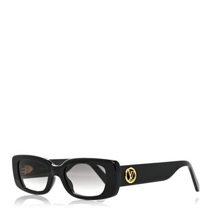 Louis Vuitton Acetate LV Circle Cat Eye Sunglasses Z2109W Black 1 of 7