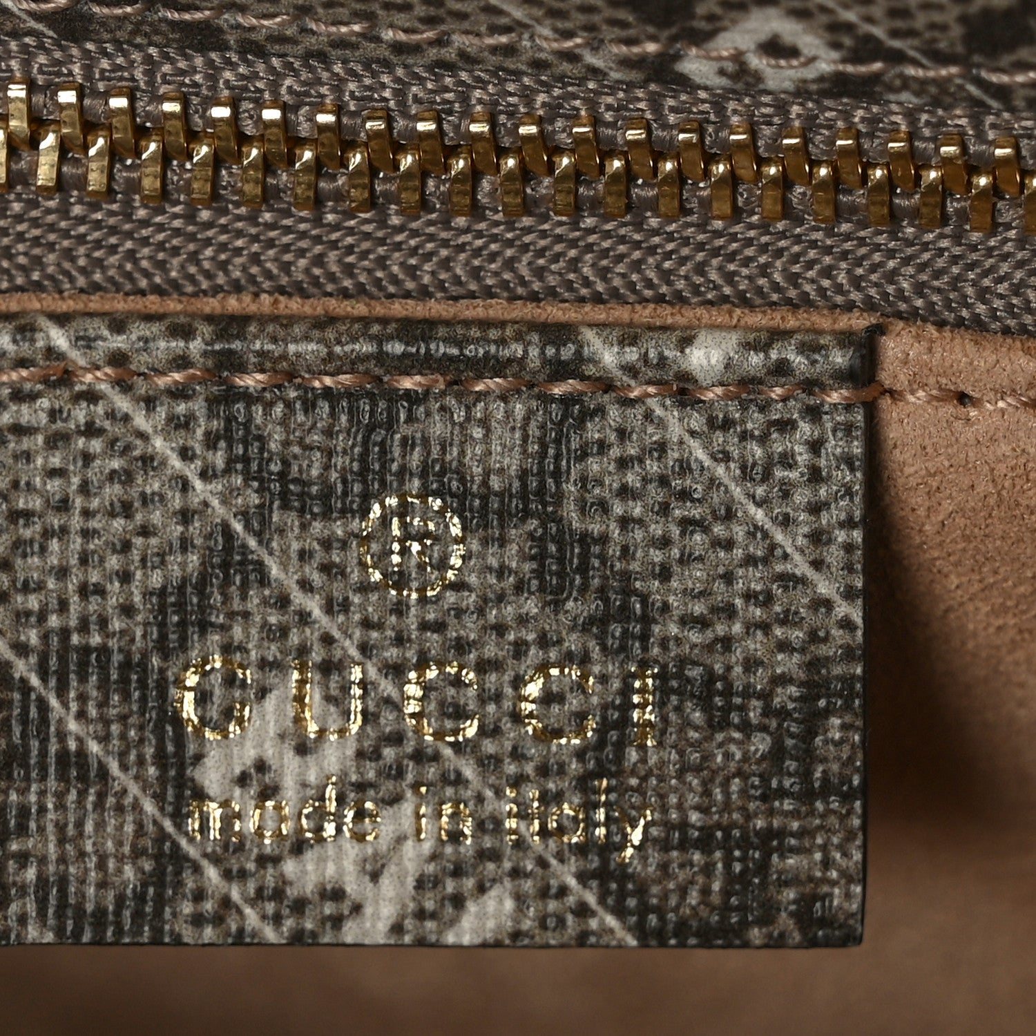 Gucci X BALENCIAGA GG Supreme Monogram Logo Print Horsebit 1955 Shoulder Bag Beige Ebony 5 of 9