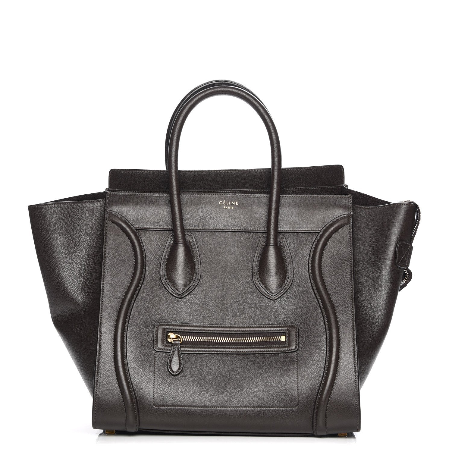 Celine Soft Grained Calfskin Mini Luggage Brown 1 of 7