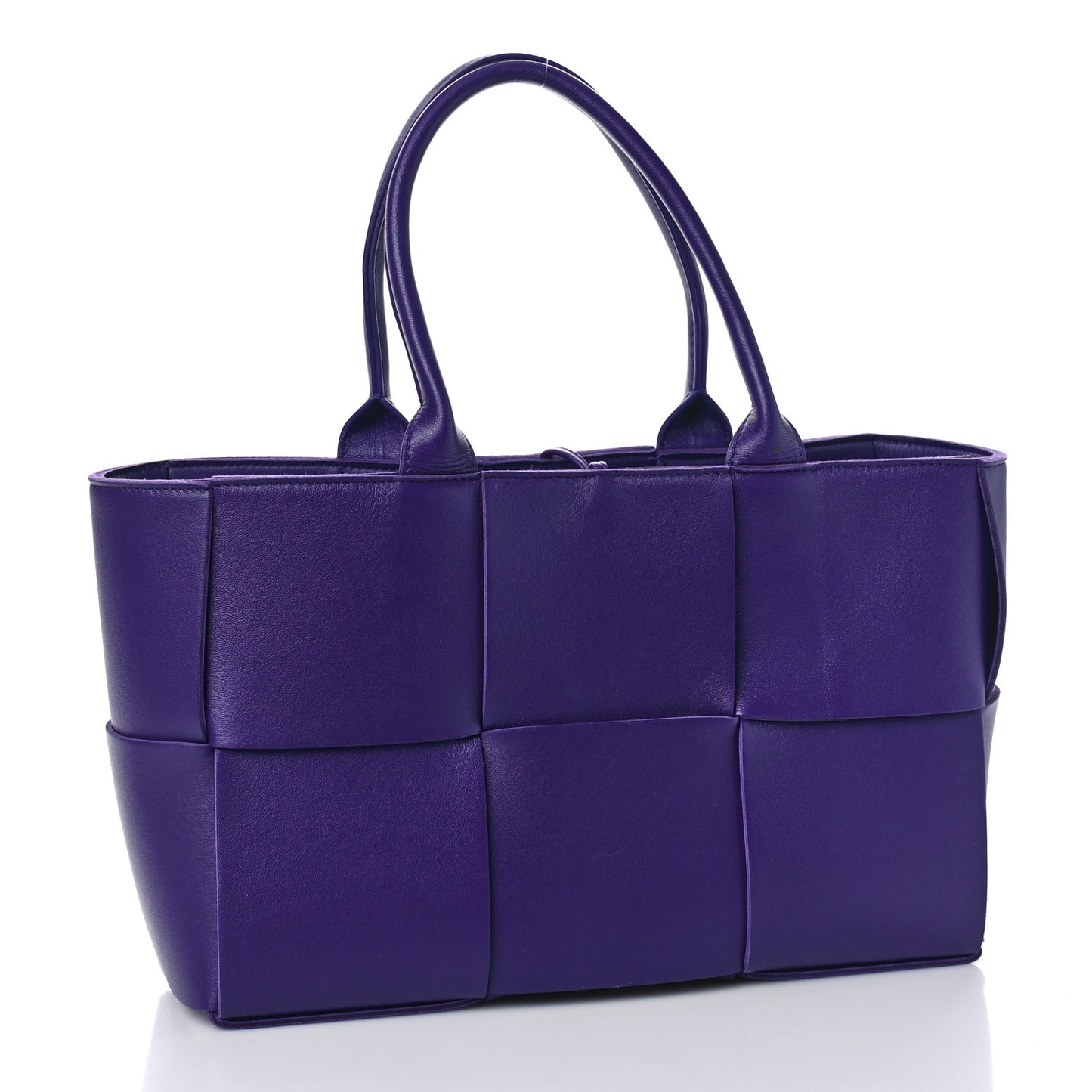 Smooth Calfskin Intrecciato Small Arco Tote Unicorn