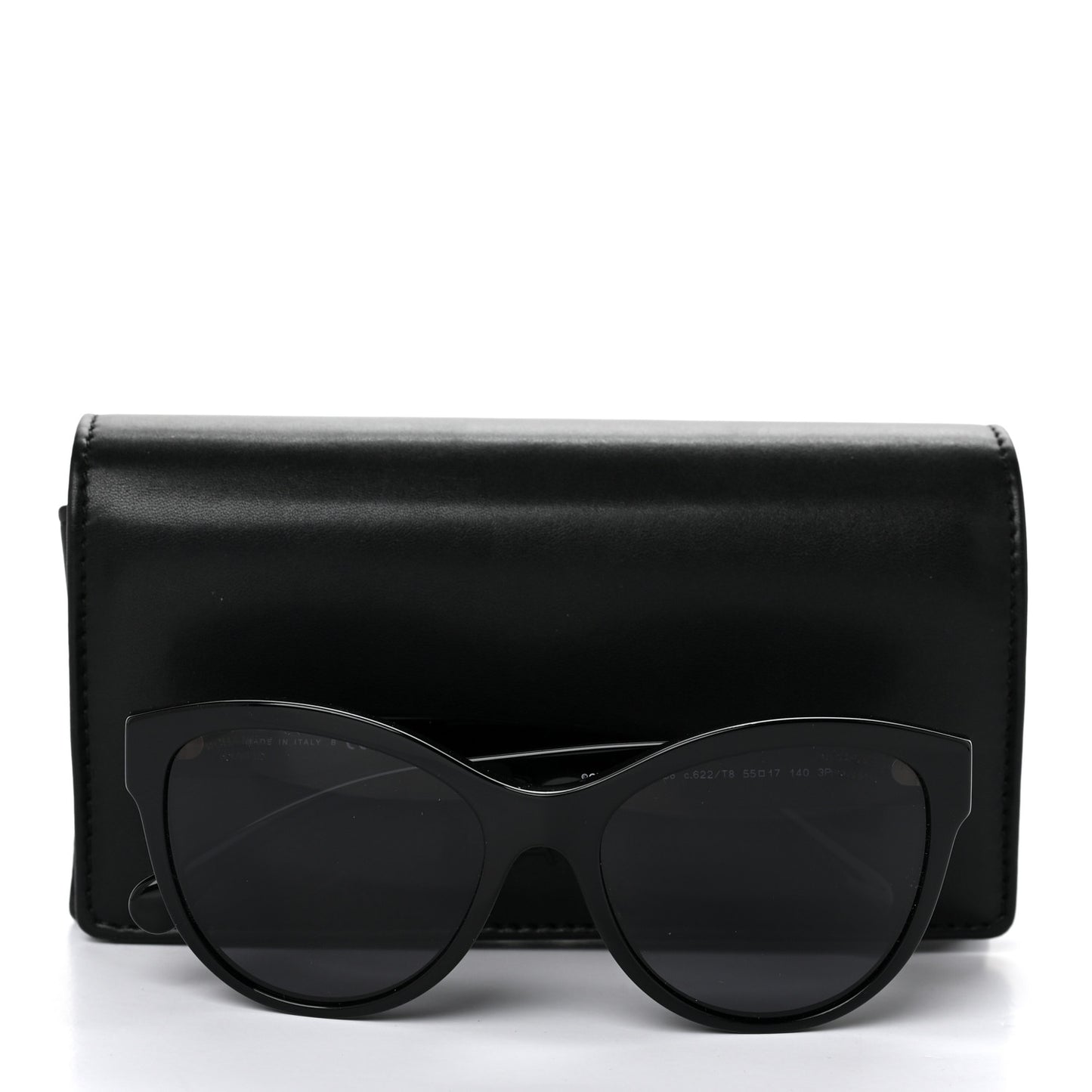 Acetate Pantos Logo Sunglasses 5458 Black