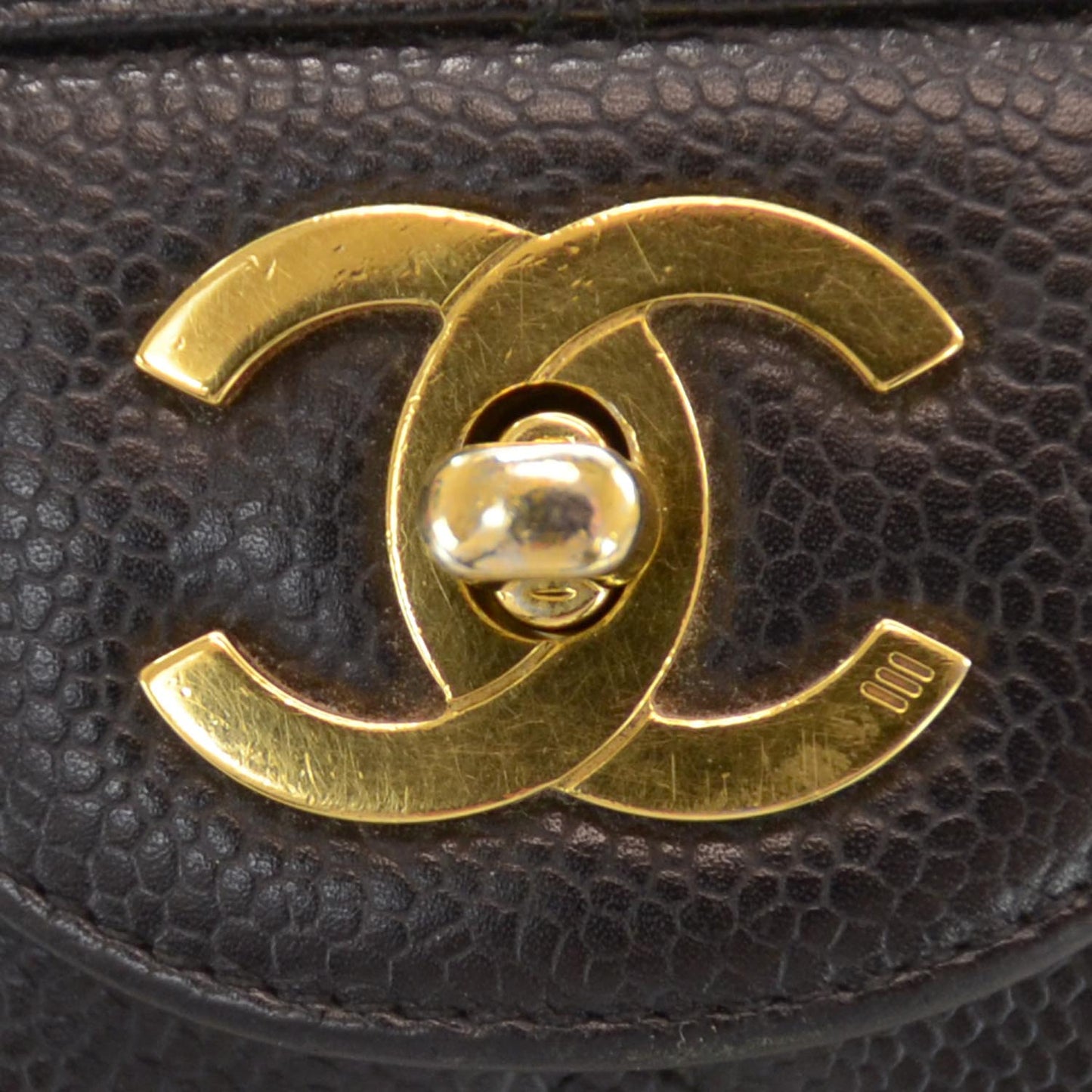 Caviar Jumbo Single Flap Black GHW