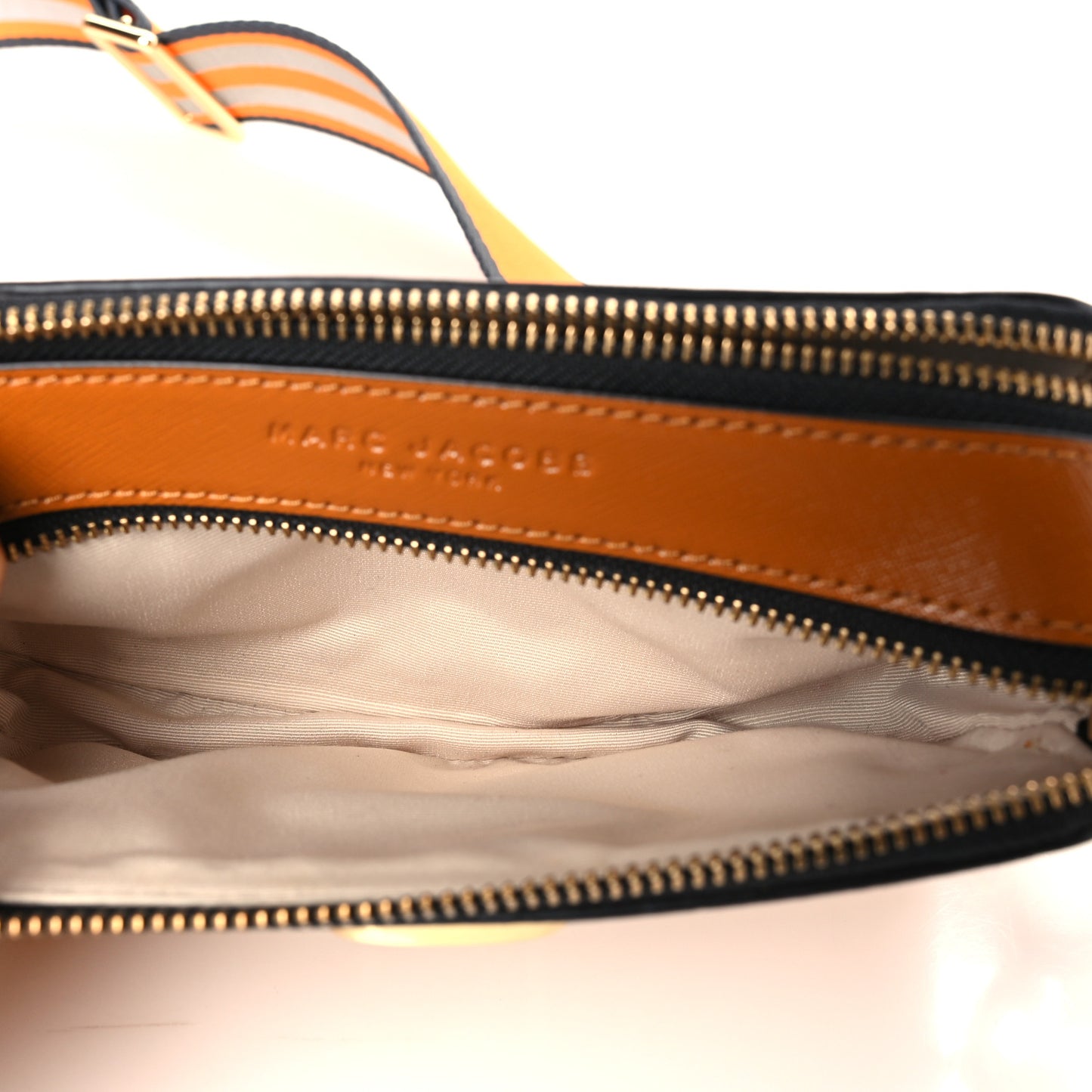 Saffiano Small Snapshot Camera Bag Yellow Multi