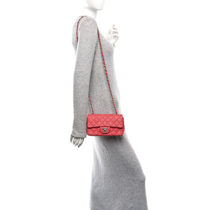 Chanel Caviar Quilted Mini Rectangular Flap Dark Pink 3 of 11