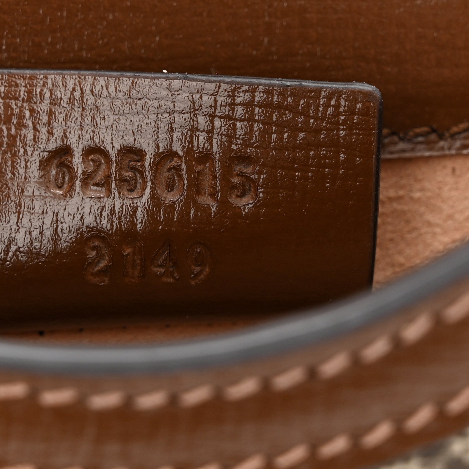 Gucci GG Supreme Monogram Mini Horsebit 1955 Crossbody Bag Beige Brown Sugar 7 of 10