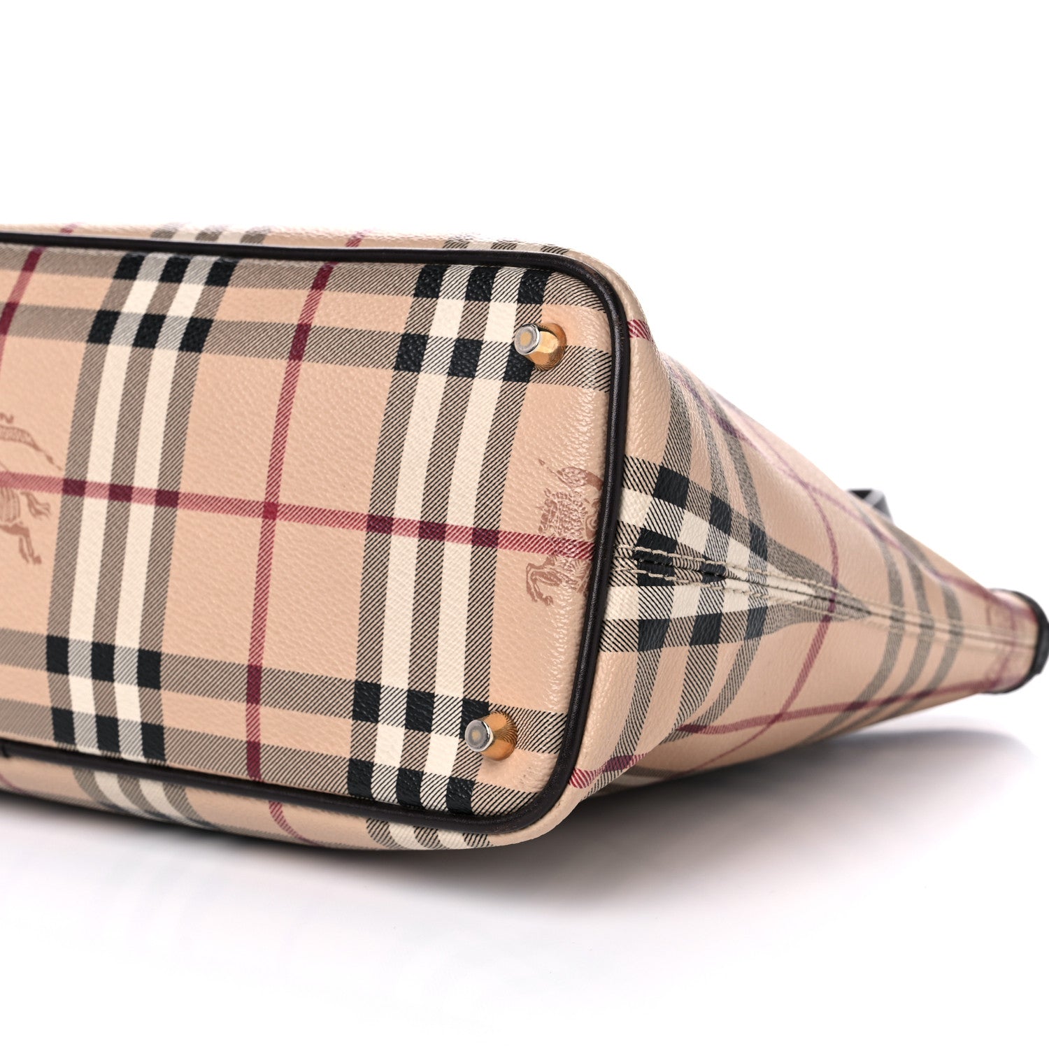 Burberry Haymarket Check Nick Tote Chocolate 10 of 14
