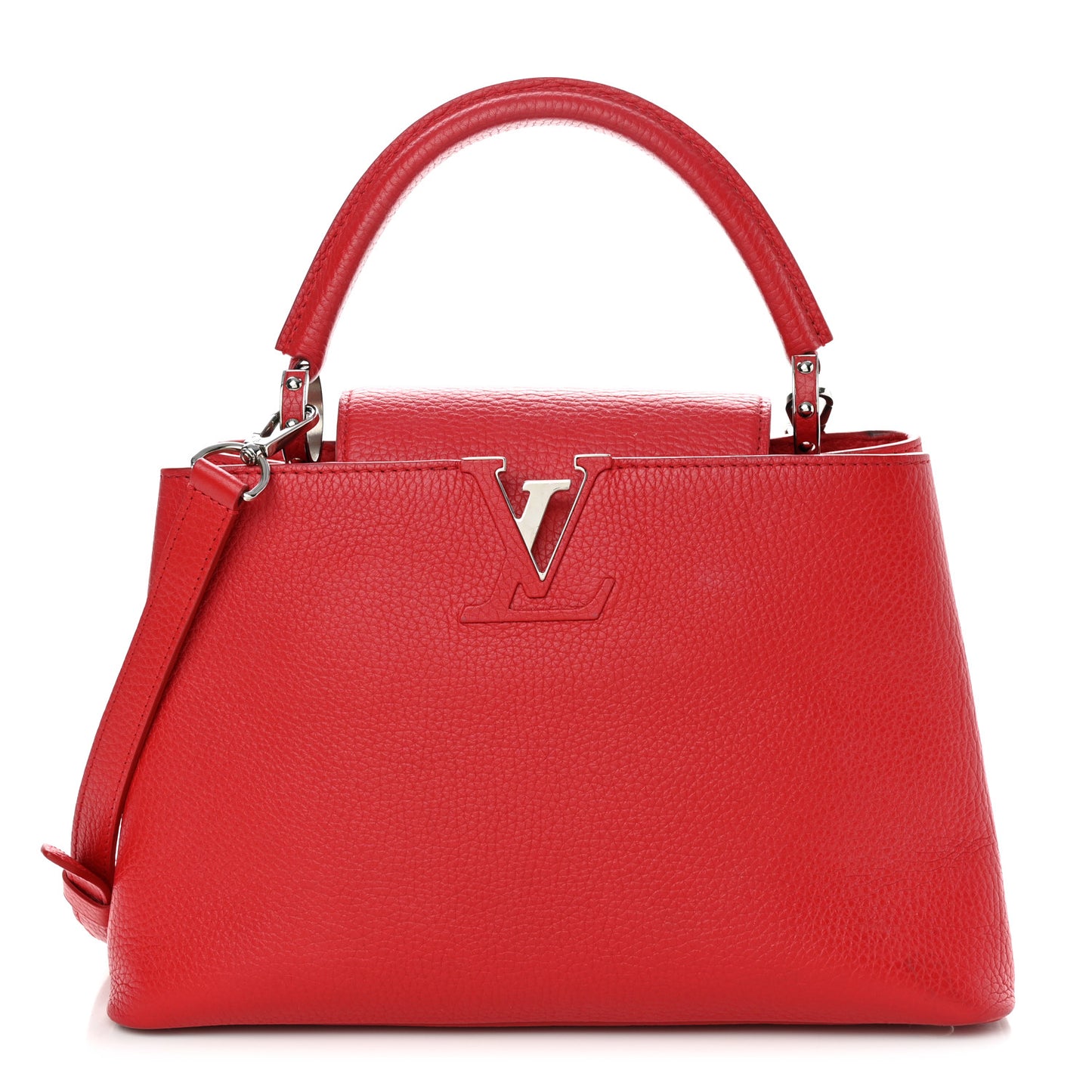 Taurillon Capucines PM Rubis