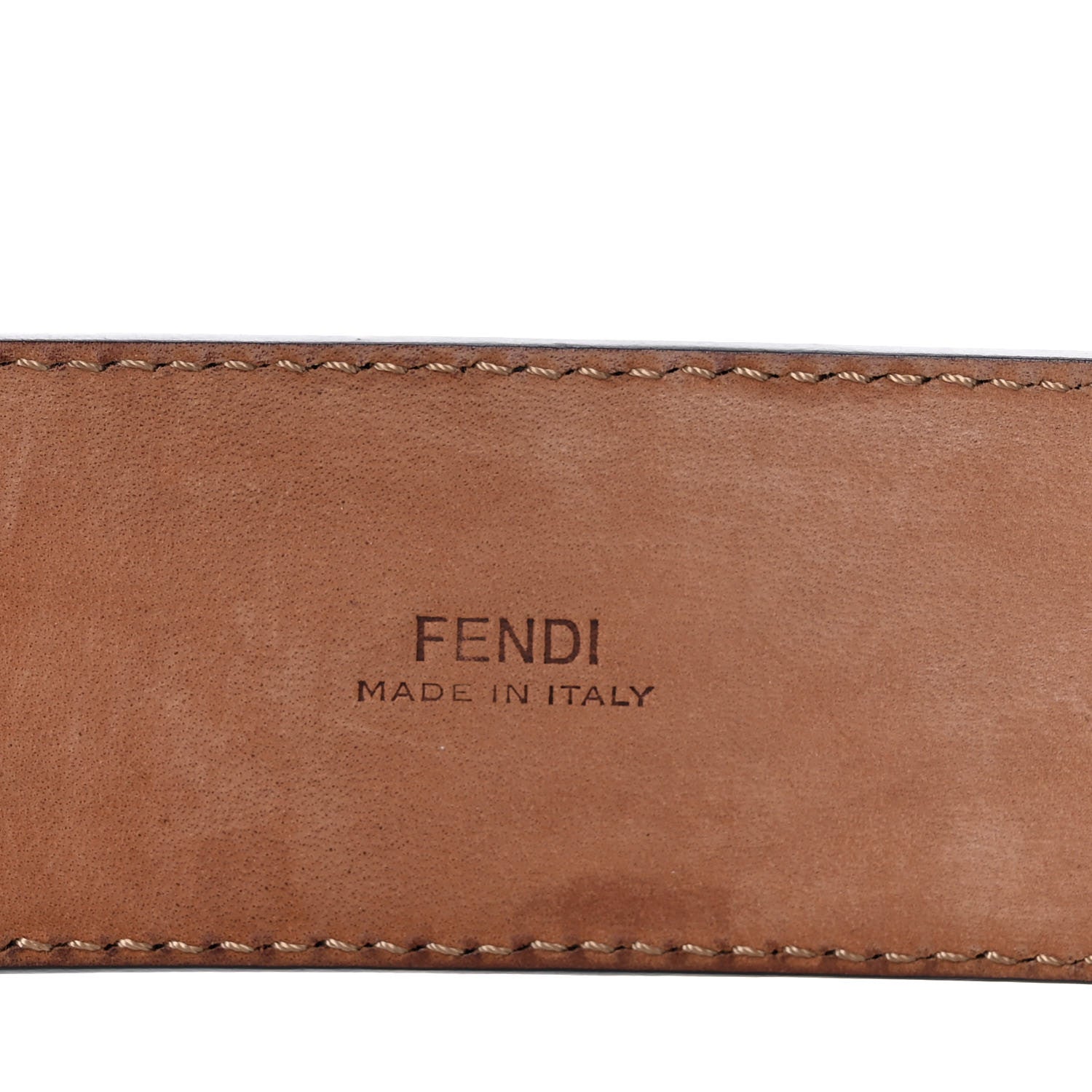Fendi Vitello F is Fendi Bi-Color FF 1974 Embossed Belt 70 28 Maya Black 4 of 9