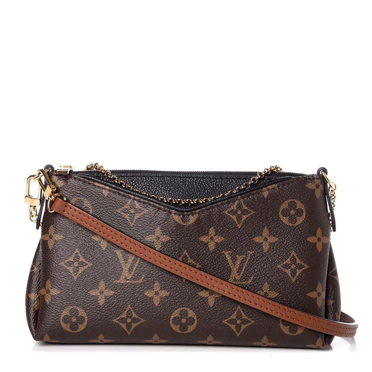 Louis Vuitton Monogram Pallas Clutch Black 1 of 8