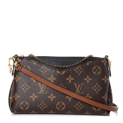 Louis Vuitton Monogram Pallas Clutch Black 1 of 8