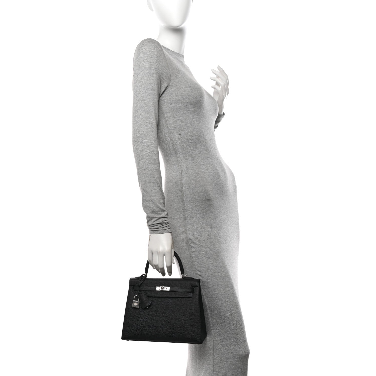 Hermes Epsom Kelly Sellier 25 Black 2 of 11