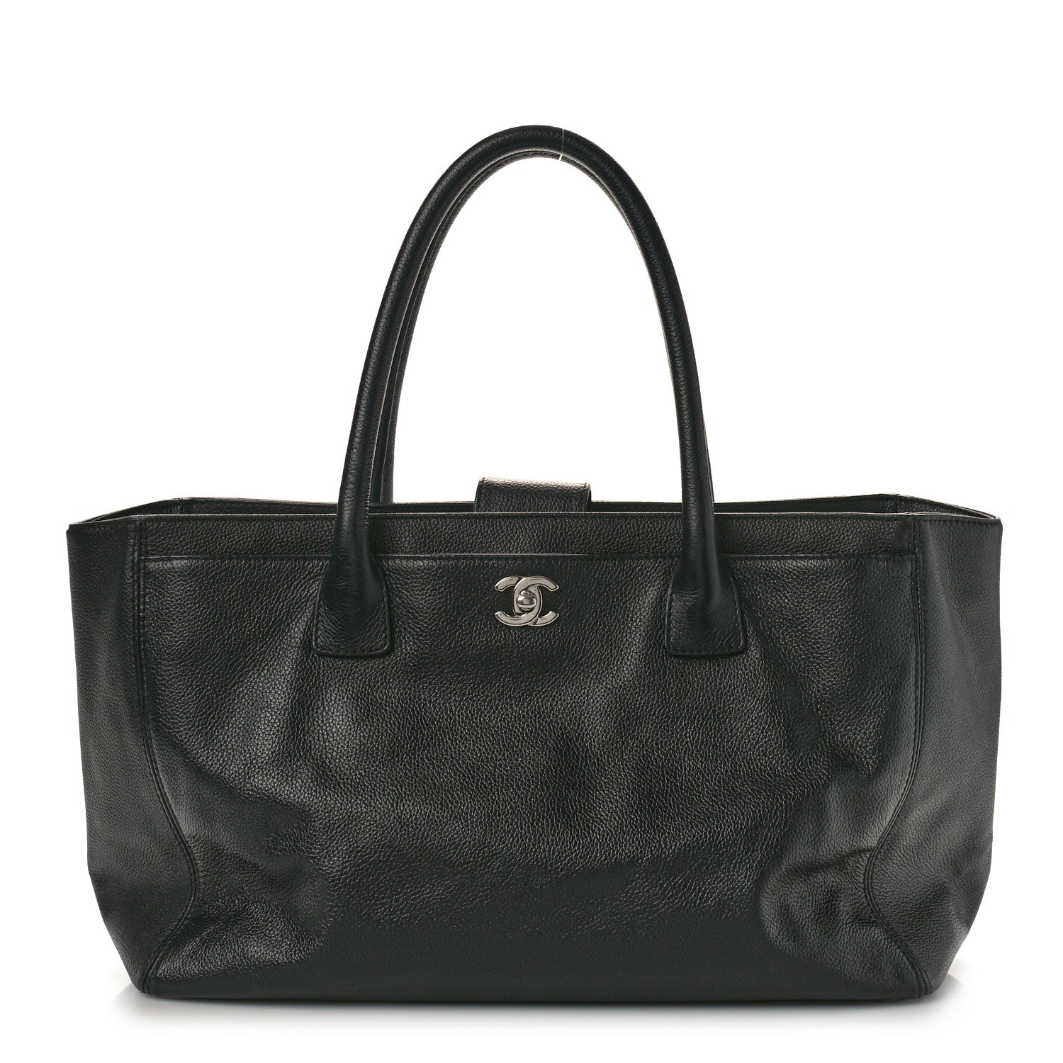 Chanel Calfskin Cerf Executive Shopper Tote Black 1 of 11